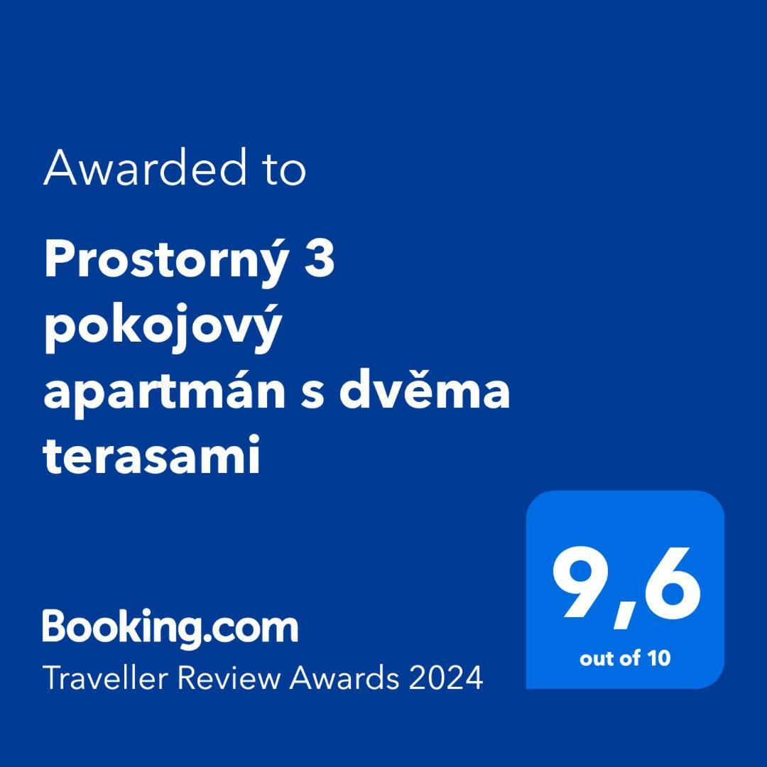 Prostorny 3 Pokojovy Apartman S Dvema Terasami Praga Zewnętrze zdjęcie